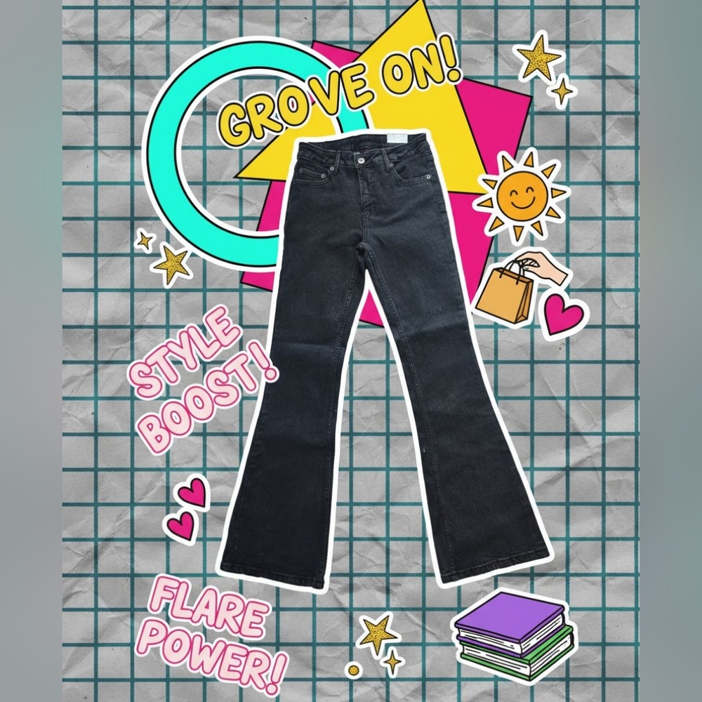 NOBO Low Rise Dark Flare Jeans